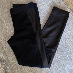 Express “Pleather” High Rise Leggings